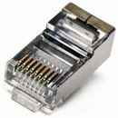 Acconet Cat6 Rj45 Connectors, Shielded, Stranded Solid Core, 50 Pack