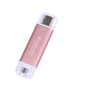 Transcend 2 Tb Esd310C Usb3.2 Type A & C (Usb 10Gbps) Otg Compact Portable Ssd - Read 1050Mb S Write 950 Mb S - Pink
