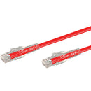 Linkqnet Rj45 Cat6 Anti-Snag Moulded Pvc Network Flylead - Red - 0.3M