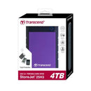 Transcend Storejet 2.5'' 4Tb 25H3 Usb 3.1 Hdd - Purple