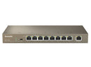 Tenda 9-Port Fast Ethernet Switch With 8-Port Poe Tef1109P-8-63W
