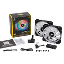Corsair Ll140 Rgb 140Mm Dual Light Loop Rgb Led Pwm 600 - 1300 Rpm Cooling Fan — 2 Fan Pack With Lighting Node Pro