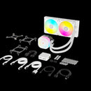 Corsair Icue Link Titan 240 Rx Rgb Liquid Cpu Cooler - White – Rx120 Rgb Fans – Fits Intel® Lga 1851 1700; Amd® Am5 Am4 – Icue L