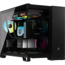 iCUE LINK 2500X RGB Micro ATX Dual Chamber PC Case; Black