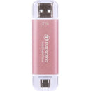 Transcend 2 Tb Esd310C Usb3.2 Type A & C (Usb 10Gbps) Otg Compact Portable Ssd - Read 1050Mb S Write 950 Mb S - Pink