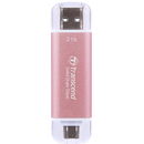 Transcend 2 Tb Esd310C Usb3.2 Type A & C (Usb 10Gbps) Otg Compact Portable Ssd - Read 1050Mb S Write 950 Mb S - Pink