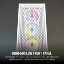 3000D RGB Tempered Glass Mid-Tower- White