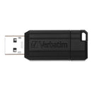 VERBATIM 64GB PINSTRIPE USB BLK