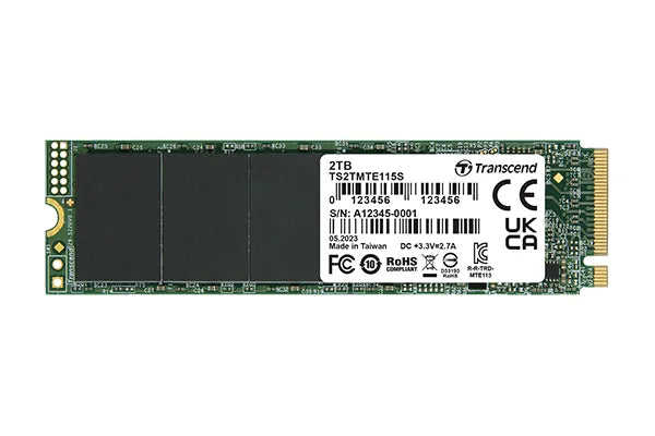 Transcend 2Tb Mte115S Pci-E M.2 2280 Ssd Nvme 1.3 Pcie 3X 4 - 3D Tlc
