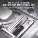 FRAME 4000D Mid-Tower PC Case; No Fans - White.