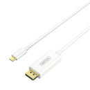 Unitek 1.8M Usb3.1 Type-C To 4K Displayport Cable - White