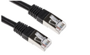 Acconet Cat6 Utp Flylead, 1 Meter, Straight, Stranded Cable, Moulded Boots And Plugs, Black
