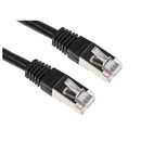 Acconet Cat6 Utp Flylead, 1 Meter, Straight, Stranded Cable, Moulded Boots And Plugs, Black
