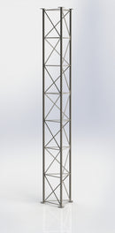 Lattice Mast 3M Section (Revised). Zigzag Bracing And Flange Joint.