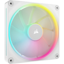 CORSAIR LX RGB Series; iCUE LINK LX140 RGB White; 140mm Fan; Dual Pack; iCUE LINK System Hub Included