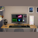 2000D Icue Airflow Tempered Glass Mid-Tower; White; Af Slim Fans Sf Psu Only