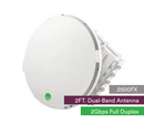 Siklu E-Band (80Ghz) Ptp Link Fdd 2Gbps. 2Ft Ext Dual-Band Antenna W 5Ghz Failover Feed