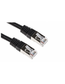 Acconet Cat6 Utp Flylead, 0.5 Meter, Straight, Stranded Cable, Moulded Boots And Plugs, Black