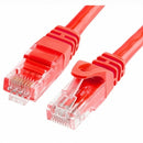 Acconet Cat6 Utp Flylead, 5 Meter, Straight, Stranded Cable, Moulded Boots And Plugs, Red