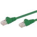 Linkqnet Rj45 Cat5E Anti-Snag Moulded Pvc Network Flylead - Green - 0.5M