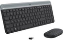 Logitech Slim Wireless Keyboard And Mouse Combo Mk470 - Graphite - Us Int'L - 2.4Ghz - N A - Intnl