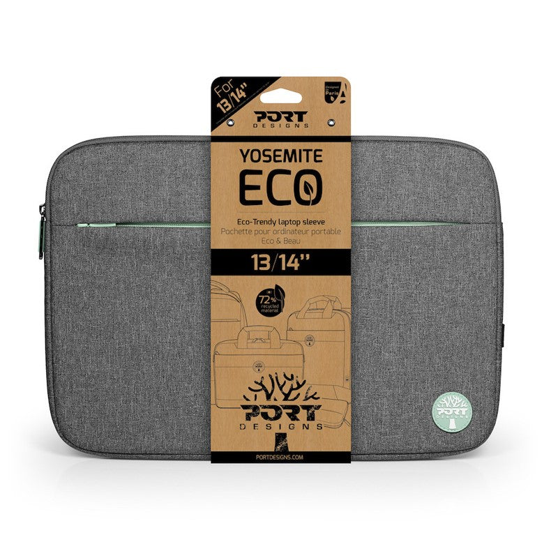 Port Yosemite Eco Sleeve 15.6 Inch - Eco-Friendly Protection In Grey