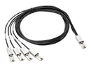 Hpe Storageworks 2M External Mini-Sas To 4X1 Mini-Sas Cable
