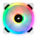 Corsair Ll120 Rgb 120Mm Dual Light Loop Rgb Led Pwm 600 - 1500 Rpm Cooling Fan 3 Pack With Lighting Node Pro - White