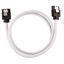 Corsair Premium Sleeved SATA Data Cable Set with Straight Connectors; White; 60cm
