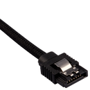 Corsair Premium Sleeved SATA Data Cable Set with Straight Connectors; Black; 30cm
