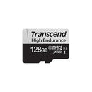 Transcend 350V 128Gb High Endurance Micro Sd Uhs-I U1 Class10 - Read 100 Mb S - Write 45Mb S - With Sd Adptor