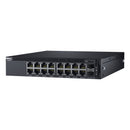 Dell Networking X1018 Smart Web Managed Switch: 16X 1Gbe, 2X 1Gbe Sfp Ports, Lifetime Limited Hardware Warranty. Rackmountable With 575-Bbee