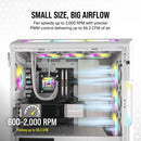 CORSAIR iCUE AF120 RGB SLIM 120mm PWM Fluid Dynamic Bearing Fan - White