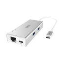 Unitek Type-C 2-Port Usb3.0 Hub With Power Delivery And Gigabit Ethernet