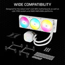 CORSAIR NAUTILUS 360 ARGB White; 360mm Radiator; Liquid CPU Cooler