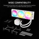 CORSAIR NAUTILUS 240 ARGB White; 240mm Radiator; Liquid CPU Cooler