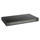 D-Link 48 Ports 10 100 1000Mbps Poe + 4 Ports 10G Sfp+ Smart Managed Switch