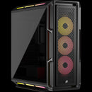 Corsair iCUE LINK 5000T LX RGB Mid-Tower PC Case; Black