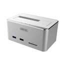 Unitek Usb3.0 Sata Docking Station With 2-Port Usb3.0 Hub + Sd Card Reader And Uasp Function
