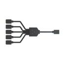 Cooler Master Addressable Rgb 1-To-5 Splitter Cable For Masterfan A-Rgb Cooling Fans And Compatible With A-Rgb M Bs - Black Colour