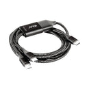 Club3D 1.8M 100W Type-C Y-Charging Cable - Type-C To 2X Type-C (Cac-1527)