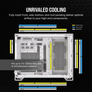 2500D AIRFLOW Micro ATX Dual Chamber PC Case; White