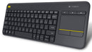 Logitech® Wireless Touch Keyboard K400 Plus - Dark - Us Int'L - 2.4Ghz - N A - Intnl