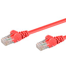 Linkqnet Rj45 Cat5E Anti-Snag Moulded Pvc Network Flylead - Red - 1M