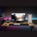 2000D Icue Airflow Tempered Glass Mid-Tower; White; Af Slim Fans Sf Psu Only