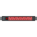 Linkqnet 6-Port Dedicated Sa 3-Pin Rackmounted Metal Multiplug Pdu