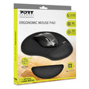 PORT MOUSEPAD - GEL - ERGONOMIC - BLACK