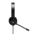 Port Headset - Mic - Usb A And Usb C - Black