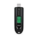 TRANSCEND 256GB JF790C USB C (5Gpbs) CAPLESS FLASH DRIVE - BLACK AND GREEN