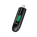 TRANSCEND 256GB JF790C USB C (5Gpbs) CAPLESS FLASH DRIVE - BLACK AND GREEN